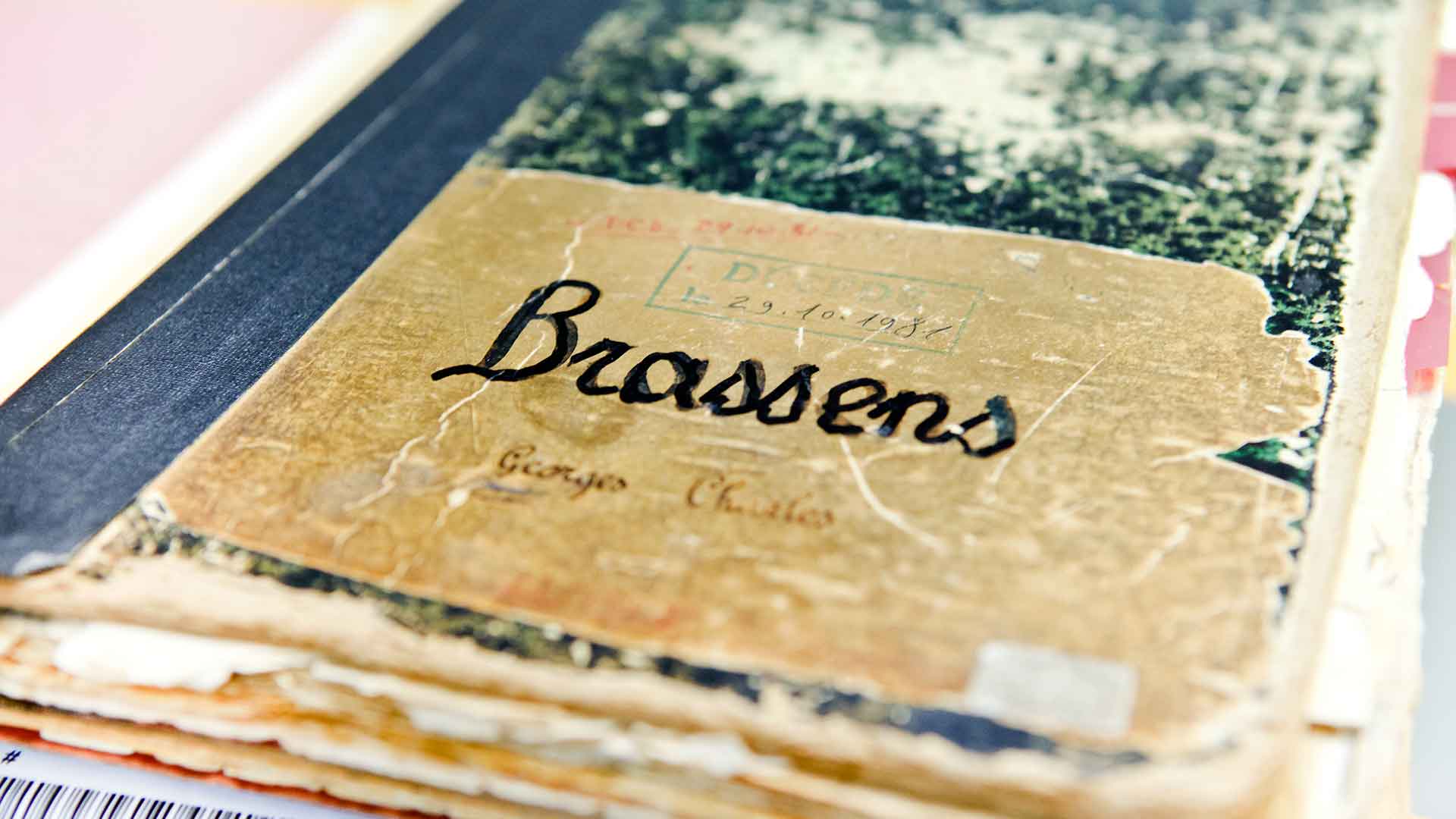 Couverture de la pochette de Georges Brassens