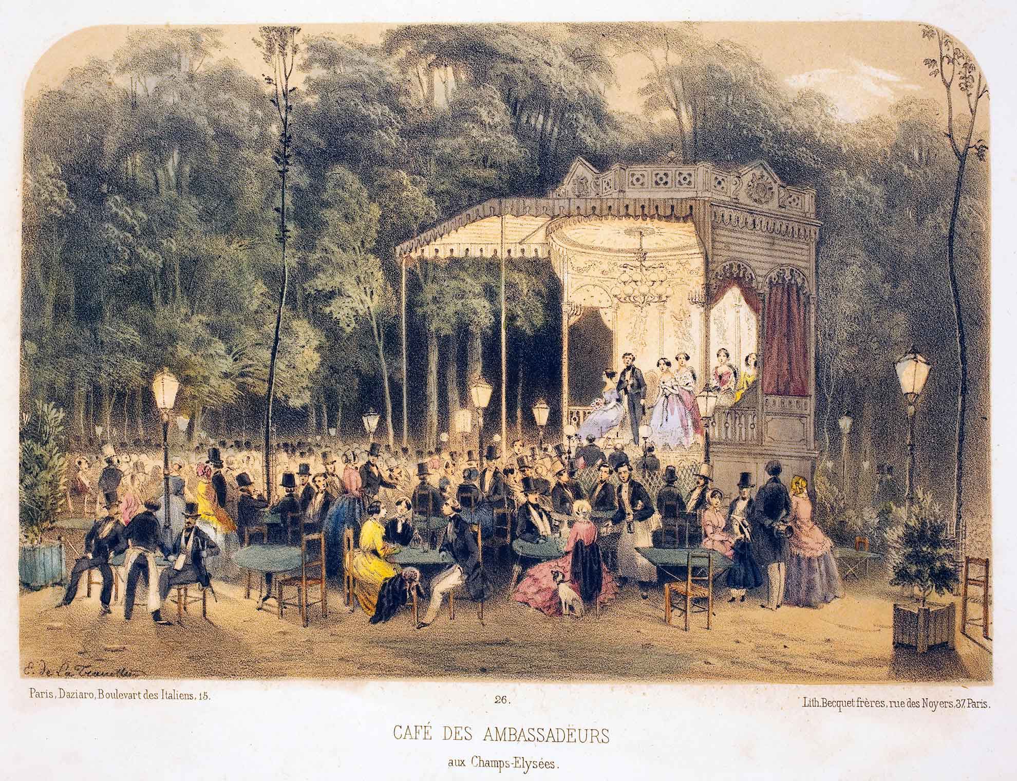 Café des Ambassadeurs, Paris.